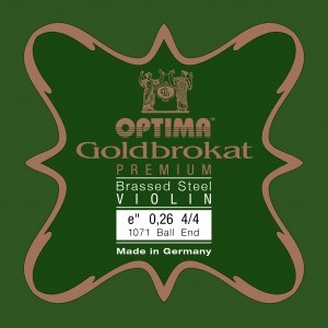 Optima Goldbrokat Premium Brassed Violin E String