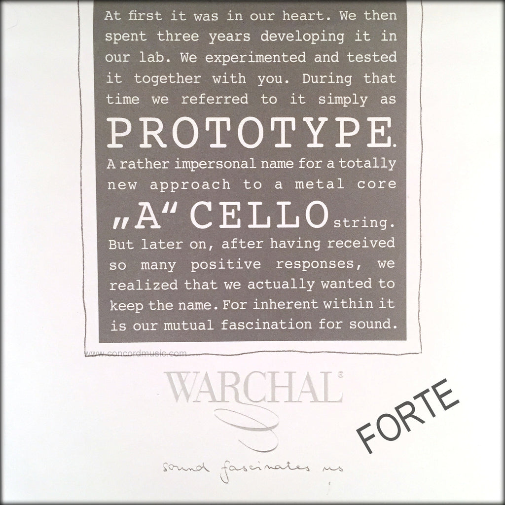 Warchal Cello Prototype A String Forte