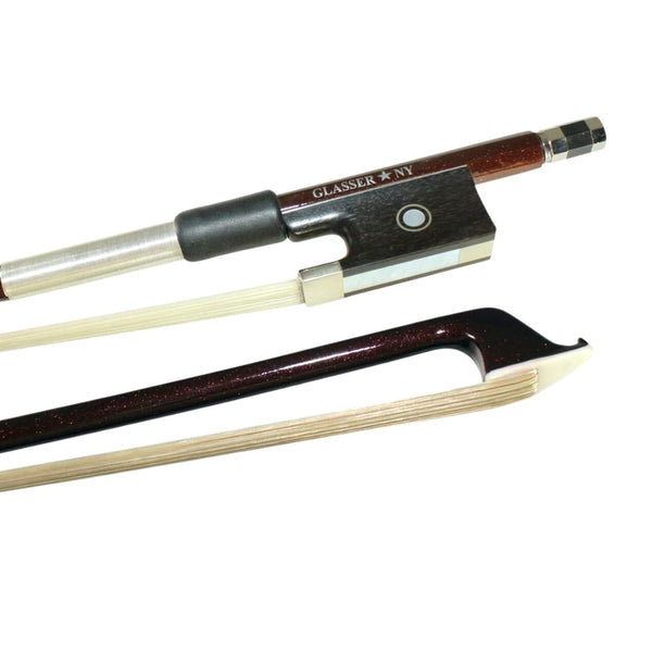 Glasser Advanced Composite Violin Bow 200AC frog and tip
