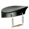 Teka violin chinrest in ebony showing cup