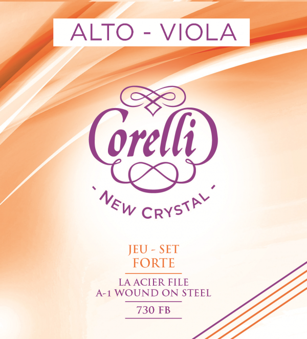 Corelli New Crystal viola Set Forte with metal A 730FB
