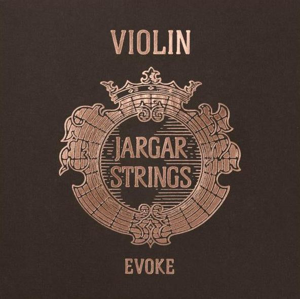 Jargar Evoke Violin Strings Set Packaging, black with gold lettering