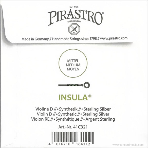 Pirastro Insula viola D string package, synthetic core and sterling silber