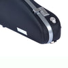 Bam Panther Hightech Slim Violin Case in Black, close up view to show texture of Panther finish