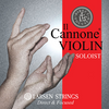 Direct & Focused Il Cannone Soloist Violin Set, label showing hands, red stripe denoting soloist edtion