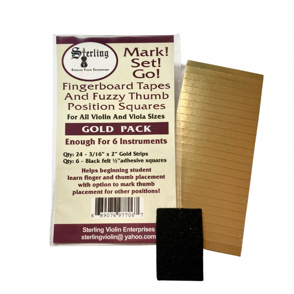 Sterling Mark Set Go violin fingerboard tape Gold color tape