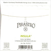 Pirastro Insula violin string set package, back label