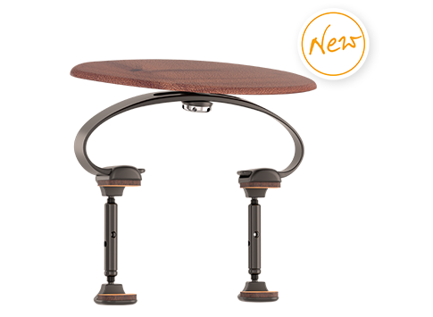 Pirastro KorfkerSpring chinrest with Swiss maple chin plate on white background