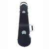 Back view of Bam Hightech Contoured Violin case in Black color