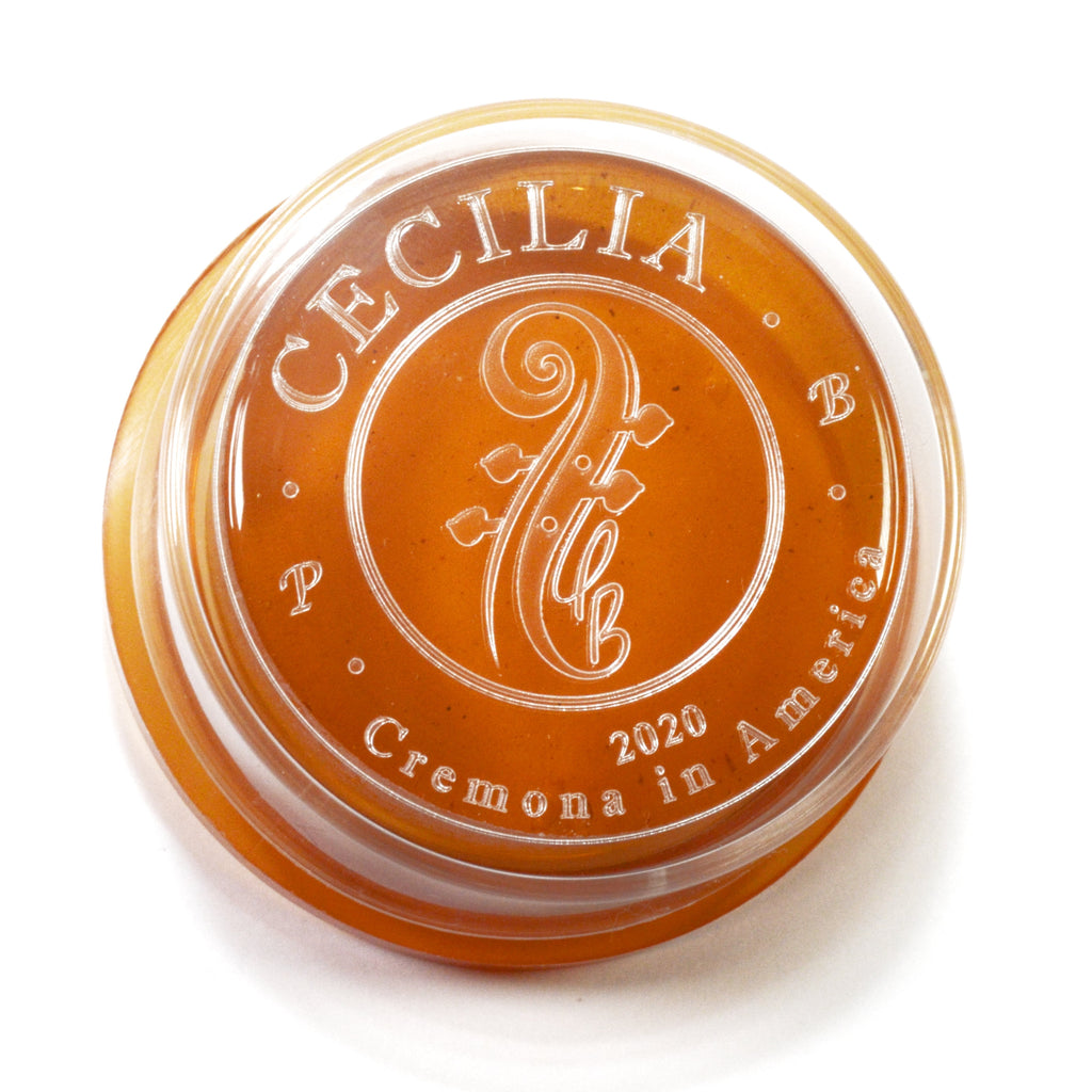 Cec;ilia Signature Violin Rosin showing plastic case