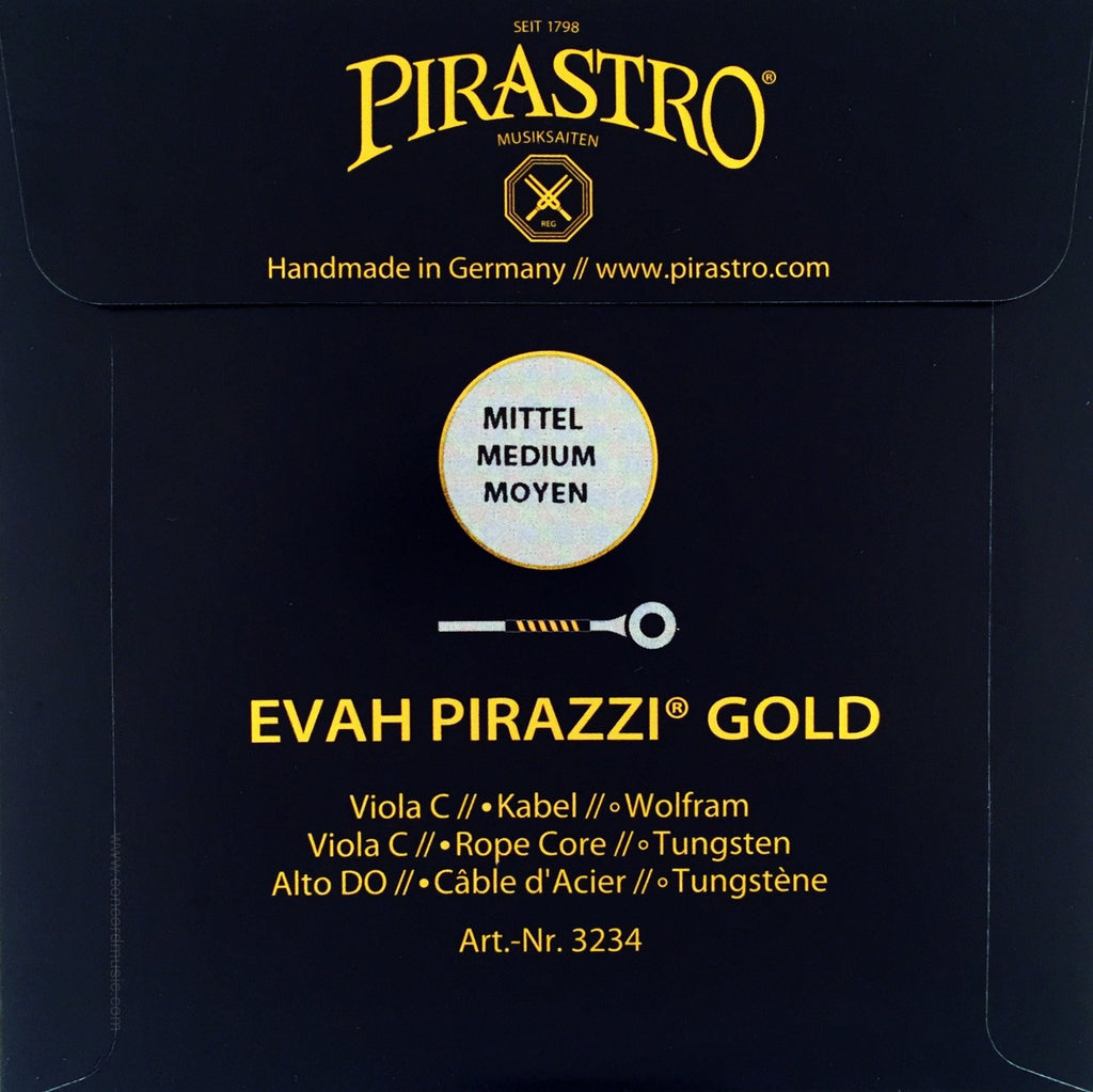 Evah Pirazzi Gold Viola C String, Tungsten