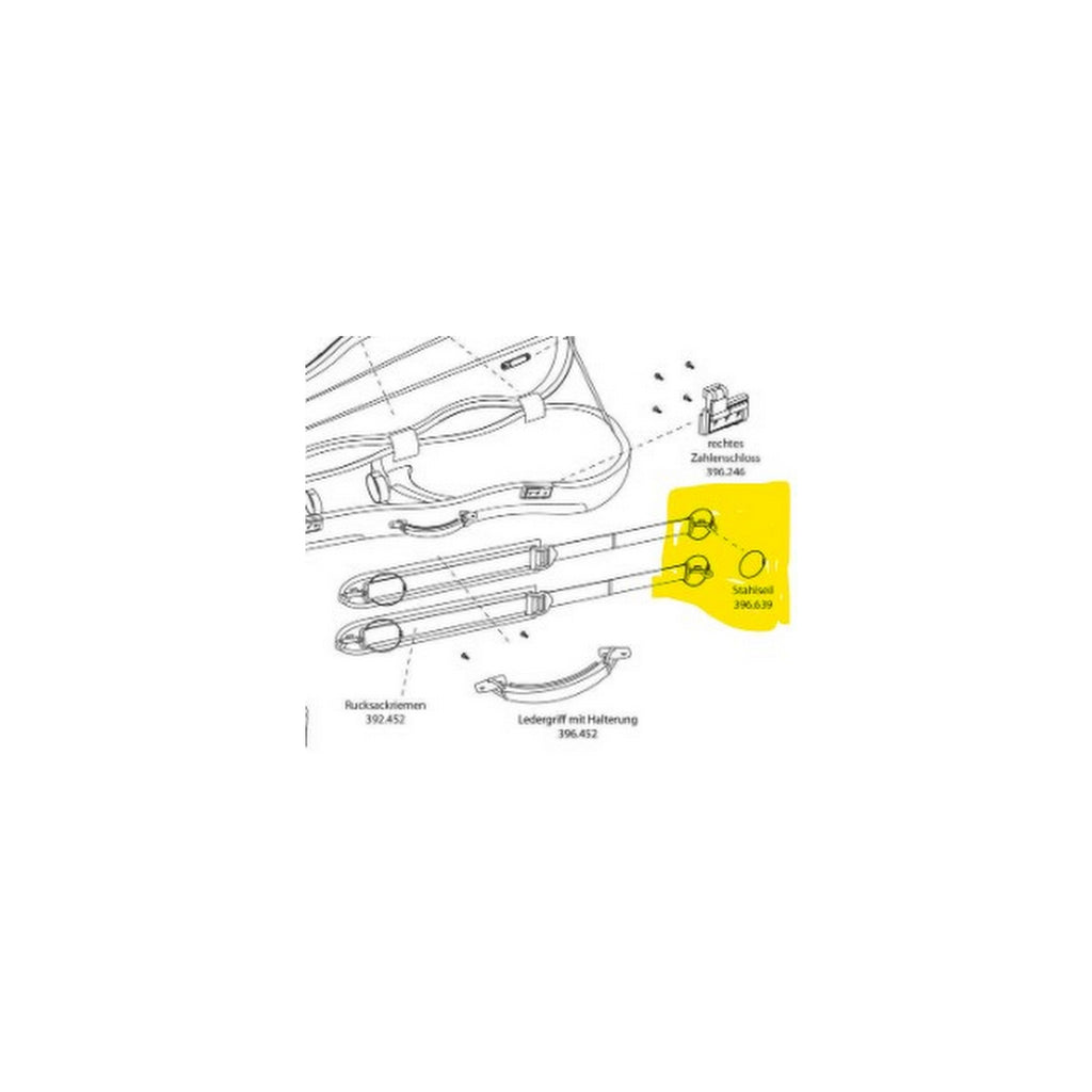 GEWA replacement braided steel loop