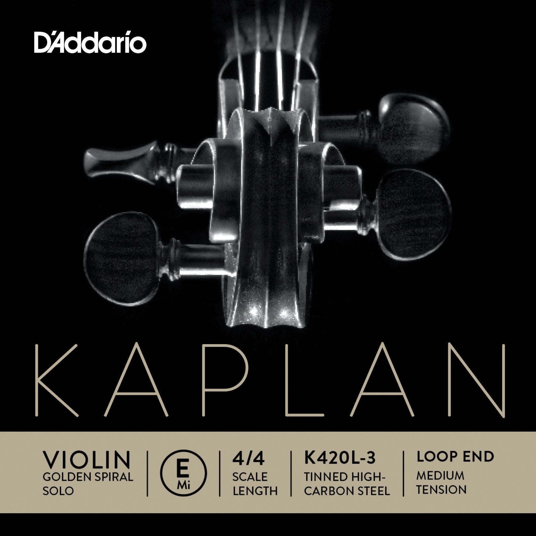 Kaplan Golden Spiral Violin E String 4 Gauge options
