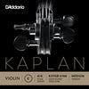 D'Addario Kaplan Violin E string Gold-plated ball end