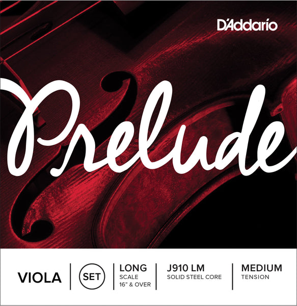 Prelude Steel Viola Strings J910 LM long scale