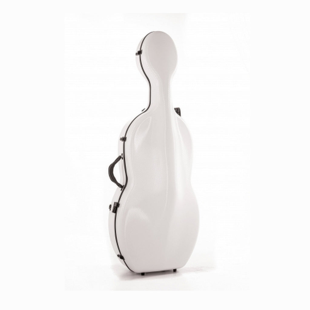 Pure by Gewa Polycarbonate cello case white, front view