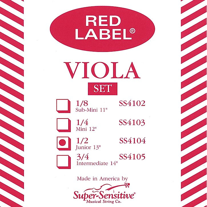 Super-Sensitive Red Label Viola Strings Closeout