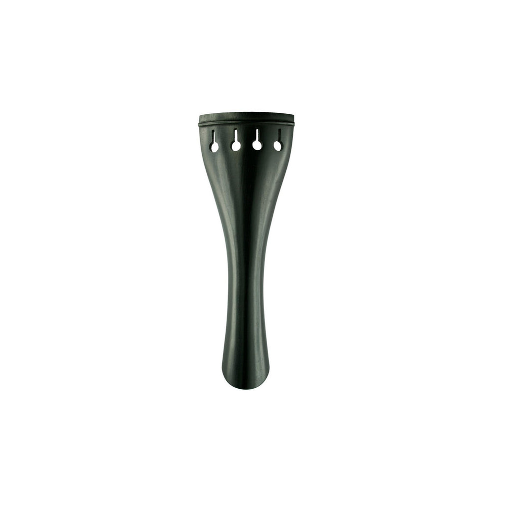 Violin Tailpiece, basic wood model in black ebony