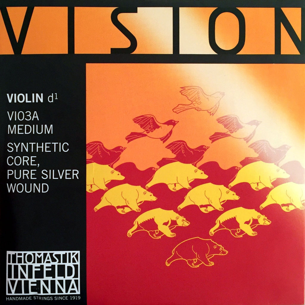 Thomastik Vision Violin D String Silver