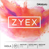 D'Addario Zyex Viola Set, Medium Scale Package DZ410 MM