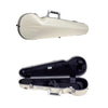 Bam Supreme Ice Hightech violin case, SUP2002XL white & silver front and open views