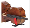 celloGard with cello in stand, red sleeves