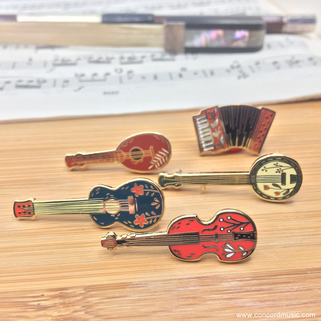 Musical Instruments Enamel Pins