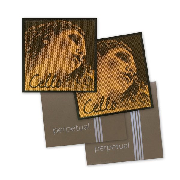 Evah  Pirazzi Gold and Perpetual Cello Strings set