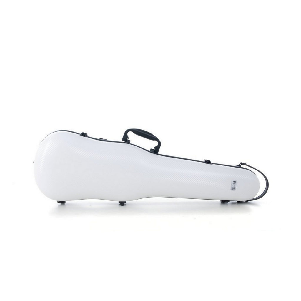 Gewa Pure Shaped Violin Case White, closed side view