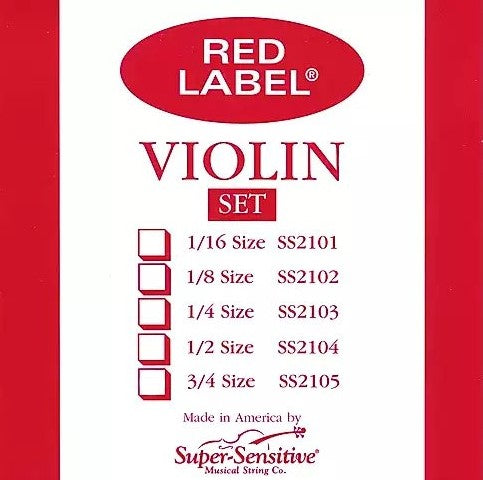 Red Label Violin String Packaging