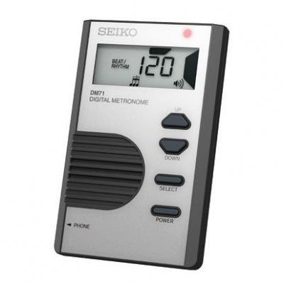 seiko-DM71-digital-metronome-silver